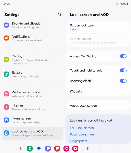 Press Screen lock type. Press Screen lock type.