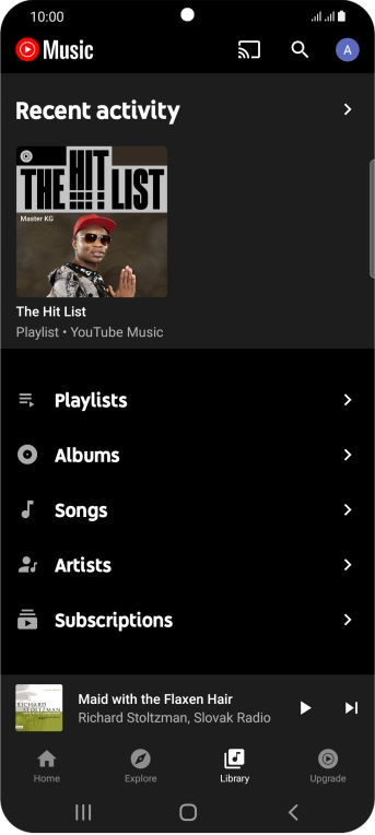 Press the required category and go to the required audio file. Press the required category and go to the required audio file.