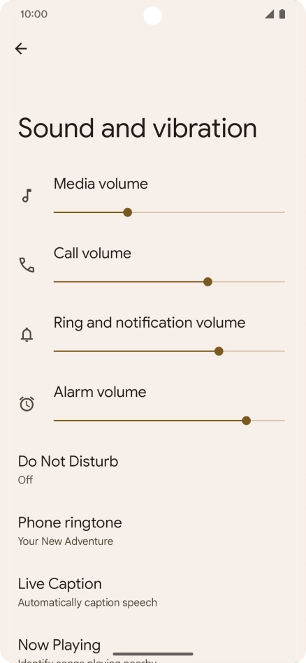 Press Phone ringtone. Press Phone ringtone.