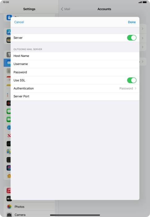 Press the indicator next to Press the indicator next to