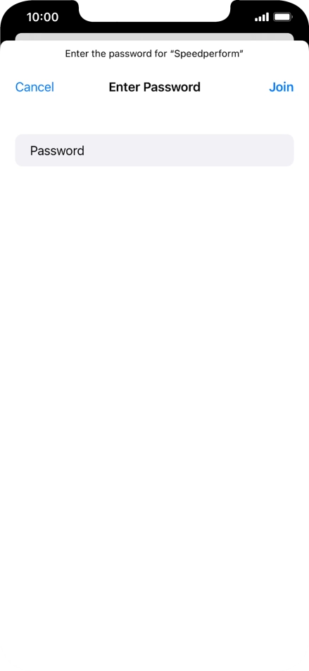 Key in the password for the Wi-Fi network and press Join. Key in the password for the Wi-Fi network and press Join.