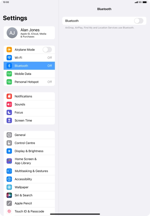 Press the indicator next to Press the indicator next to