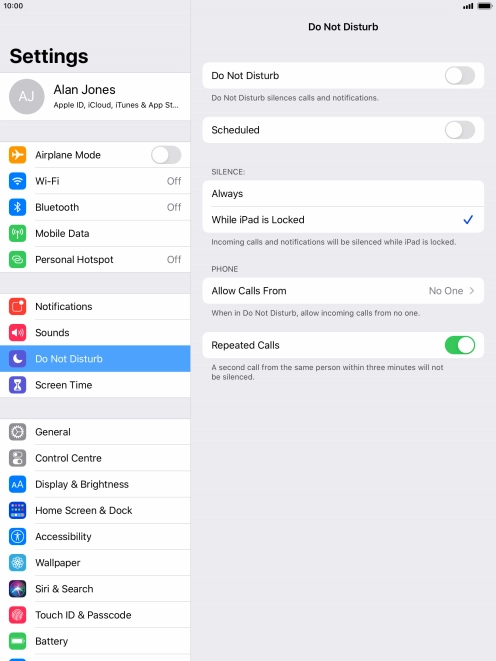 Press the indicator next to Press the indicator next to