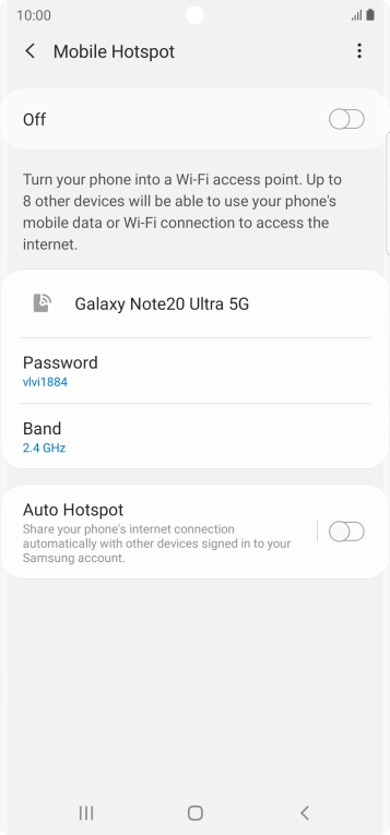 Press the menu icon. Press the menu icon.