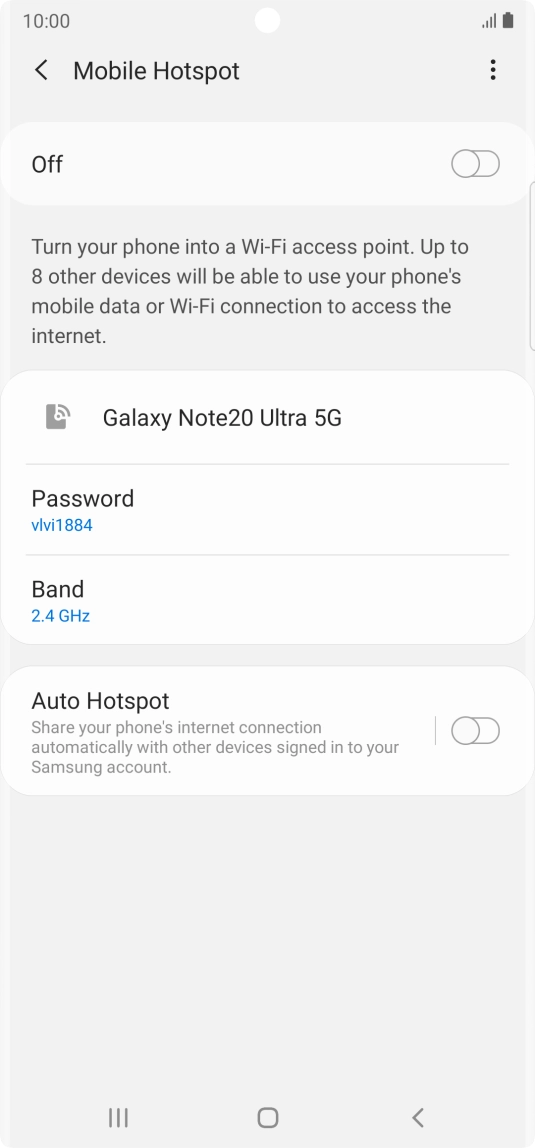 Press the menu icon. Press the menu icon.