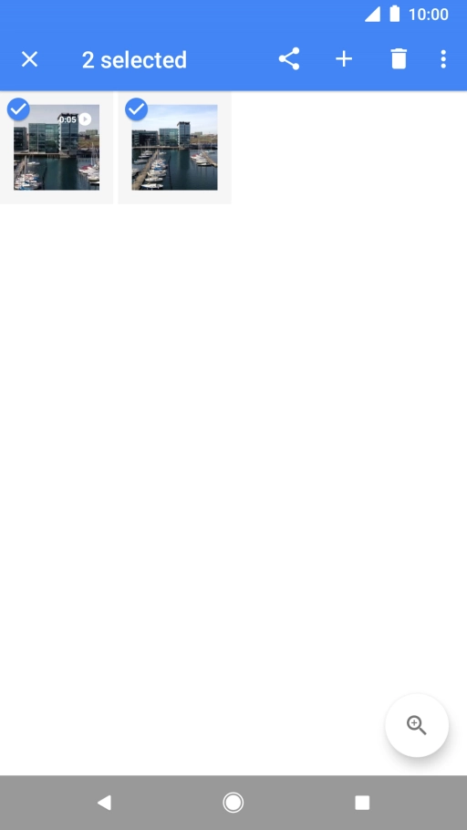 Press the share icon. Press the share icon.