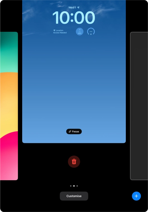 Press the delete icon. Press the delete icon.