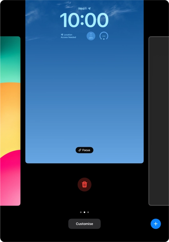 Press the delete icon. Press the delete icon.