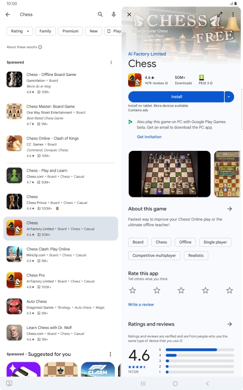 Press Install and follow the instructions on the screen to install the app. Press Install and follow the instructions on the screen to install the app.
