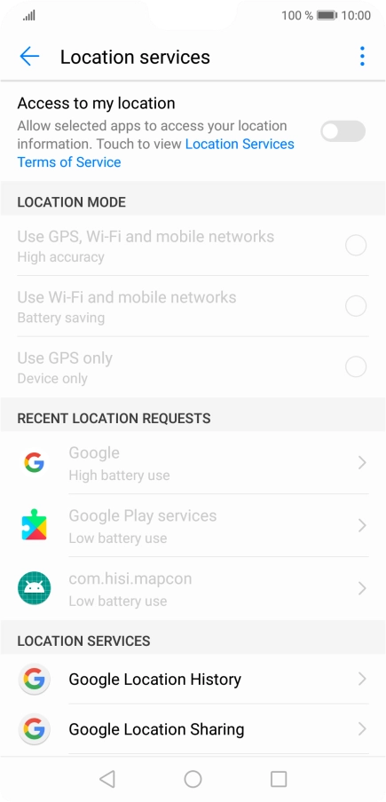 Press the indicator next to Press the indicator next to