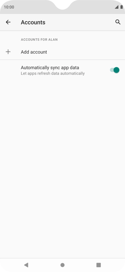 Press Add account. Press Add account.