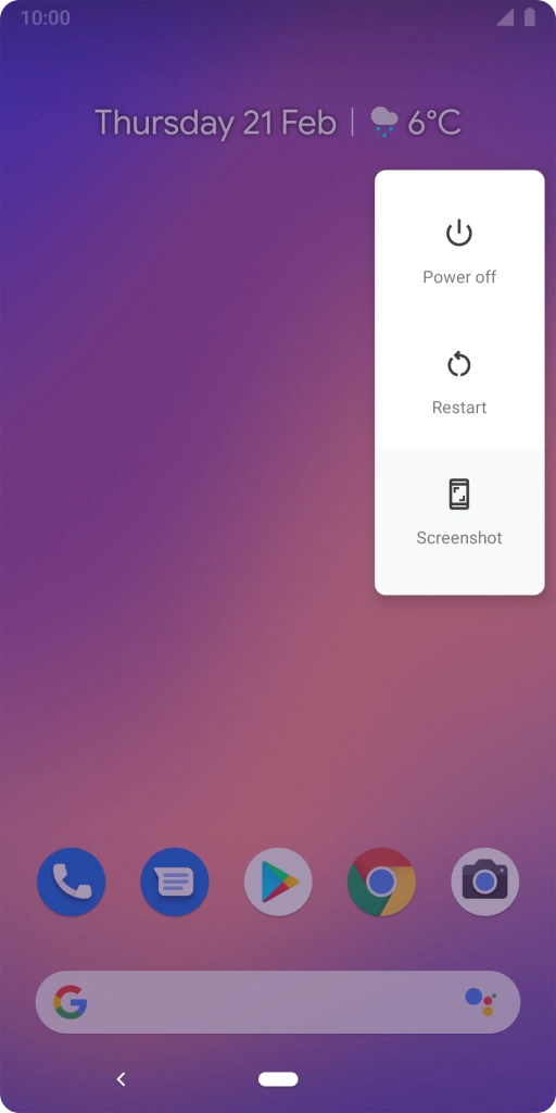 Press Power off. Press Power off.