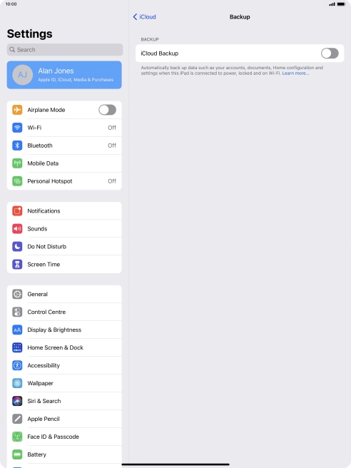 Press the indicator next to Press the indicator next to