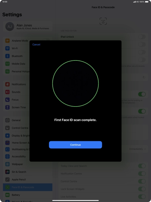 Press Continue. Press Continue.