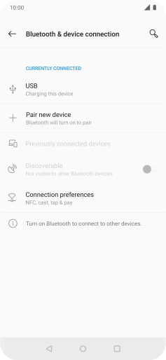 Press Pair new device. Press Pair new device.