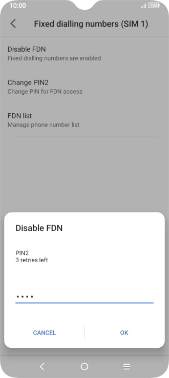 Key in your PIN2 and press OK. The default PIN2 is 0000. Key in your PIN2 and press OK. The default PIN2 is 0000.