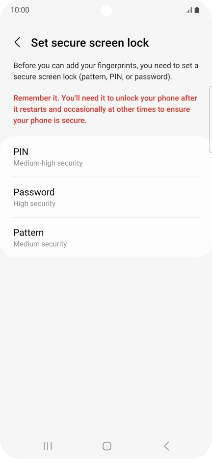 Press the required phone lock code and follow the instructions on the screen to create an additional phone lock code. Press the required phone lock code and follow the instructions on the screen to create an additional phone lock code.