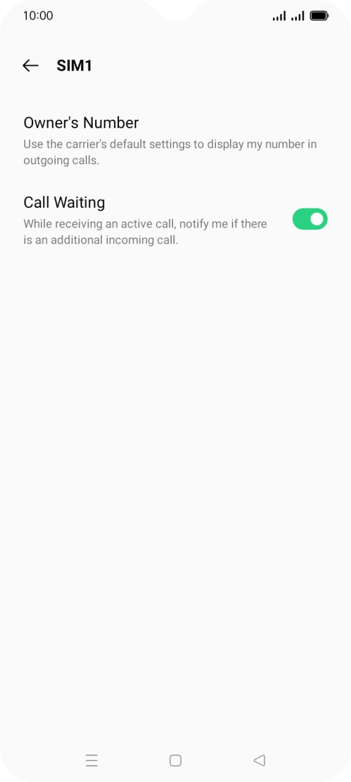 Press Owner's Number. Press Owner's Number.