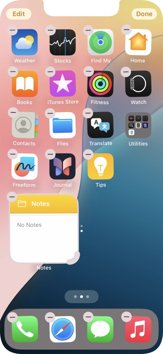 Press Done. Press Done.