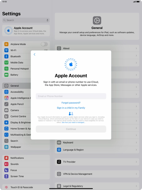 Press Email or Phone Number and key in the username for your Apple ID. Press Email or Phone Number and key in the username for your Apple ID.