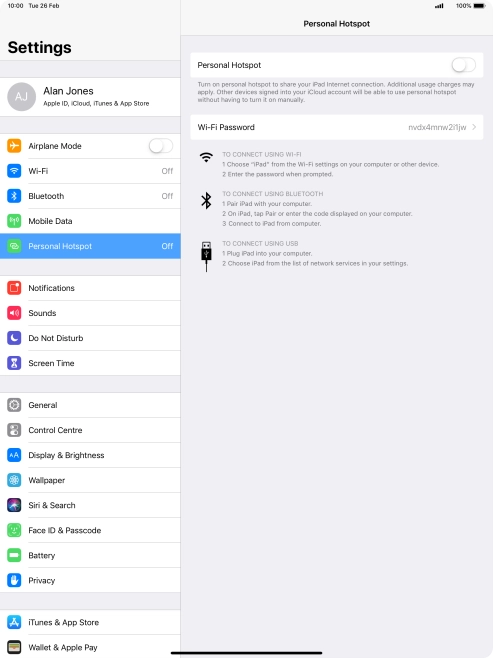 Press the indicator next to Press the indicator next to