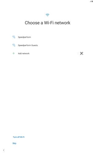 Press the required Wi-Fi network. Press the required Wi-Fi network.