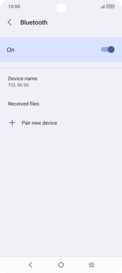 Press Pair new device. Press Pair new device.