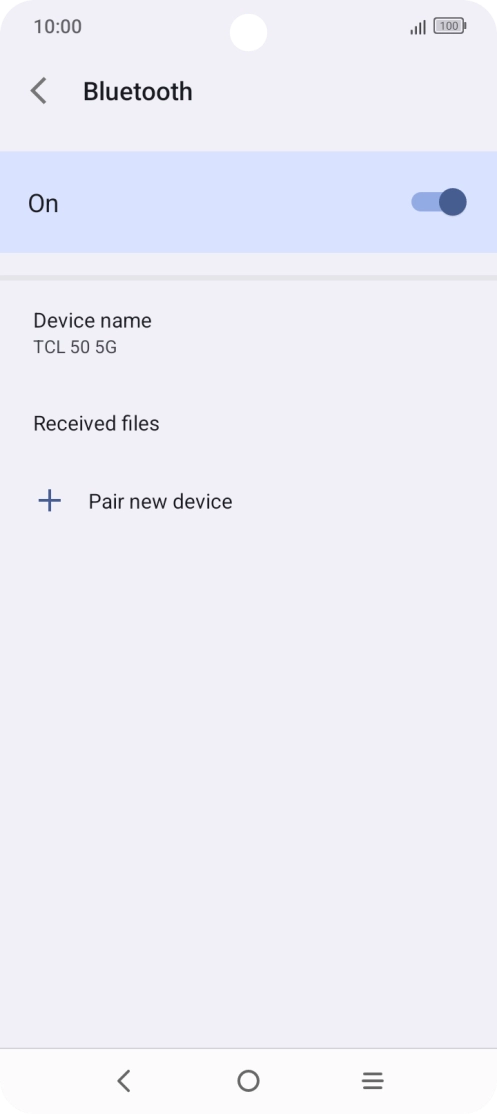Press Pair new device. Press Pair new device.