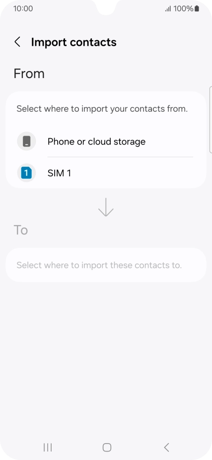 Press the name of the SIM. Press the name of the SIM.