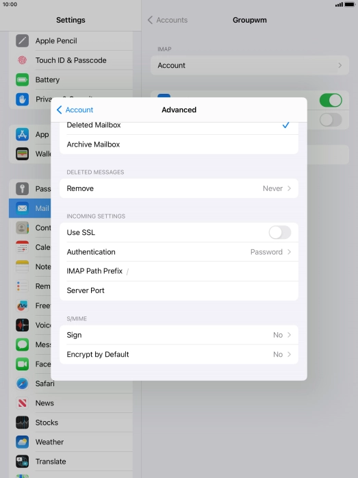 Press the indicator next to Press the indicator next to