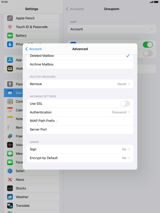 Press the indicator next to Press the indicator next to