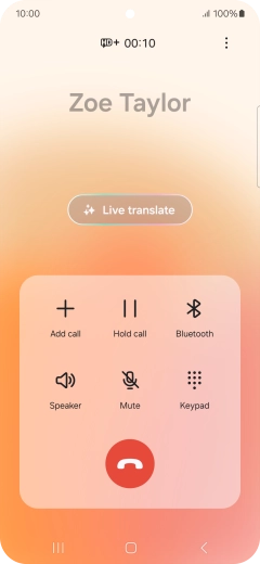 Press Live translate. Press Live translate.