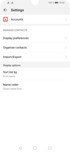Press Import/Export. Press Import/Export.