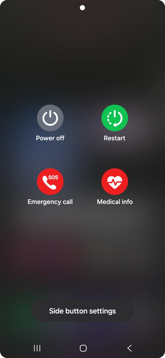 Press Power off. Press Power off.