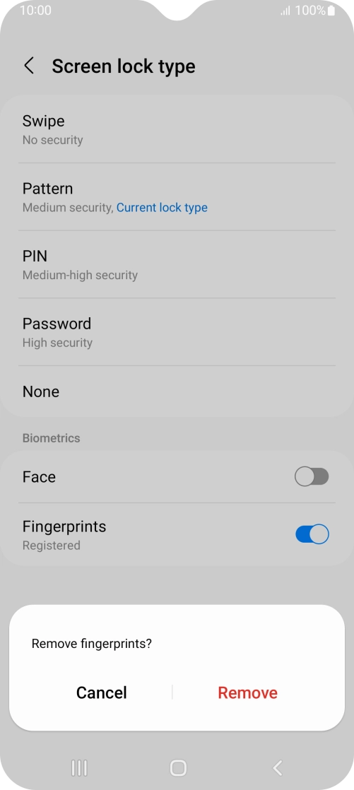 Press Remove. Press Remove.
