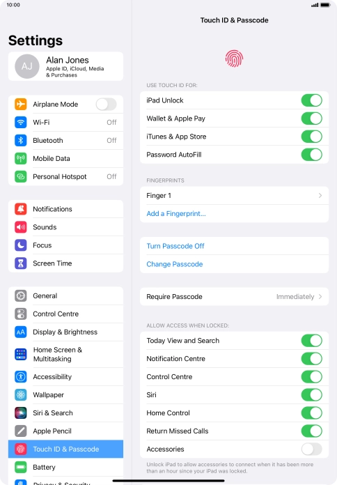 Press the indicator next to Press the indicator next to