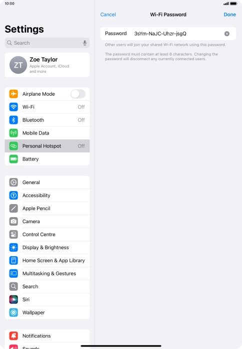 Press Done. Press Done.