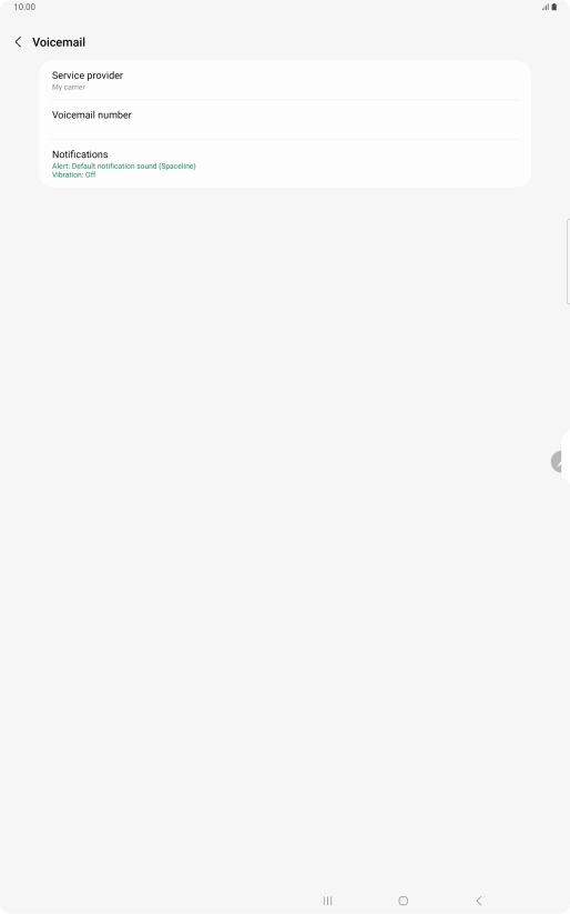 Press Voicemail number. Press Voicemail number.