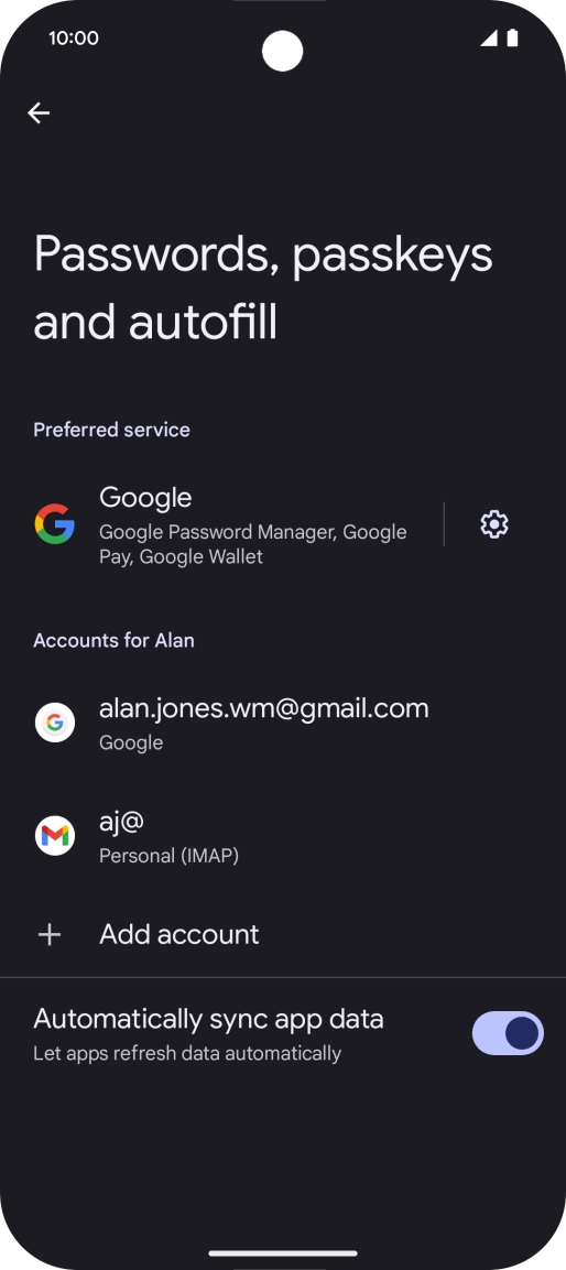 Press the indicator next to Press the indicator next to