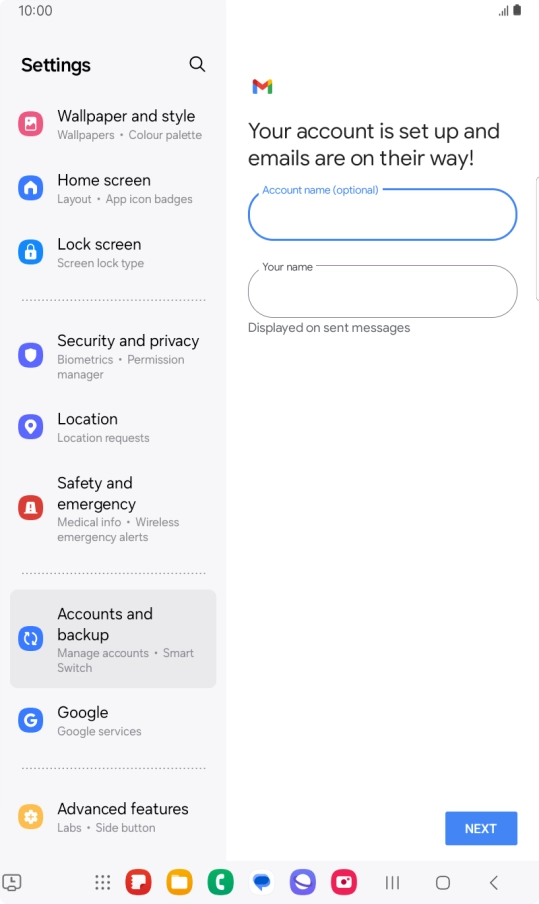 Press the field below Press the field below