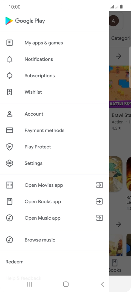 Press My apps & games. Press My apps & games.