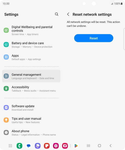 Press Reset. Press Reset.