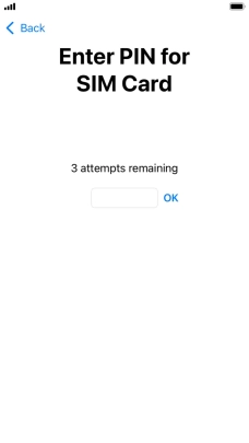 If your SIM is locked, key in your PIN and press OK. The default PIN is 1111. If your SIM is locked, key in your PIN and press OK. The default PIN is 1111.