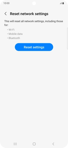 Press Reset settings. Press Reset settings.