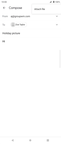 Press Attach file and go to the required folder. Press Attach file and go to the required folder.