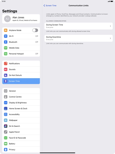 Press During Screen Time. Press During Screen Time.