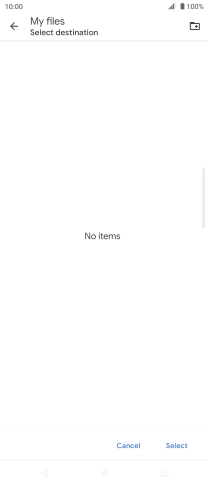 To create a new folder, press the new folder icon and follow the instructions on the screen to create a new folder. To create a new folder, press the new folder icon and follow the instructions on the screen to create a new folder.