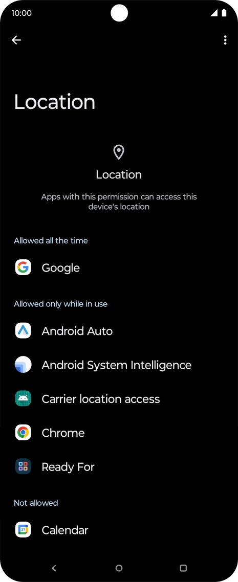 Press the required app. Press the required app.
