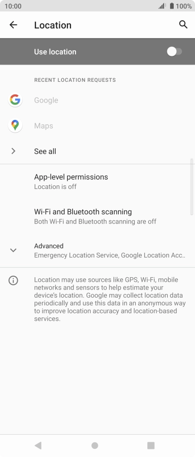Press the indicator next to Press the indicator next to