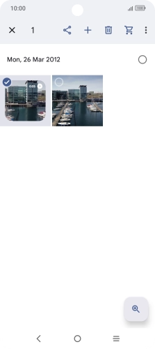 Press the required pictures or videos to add them. Press the required pictures or videos to add them.